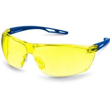 Защитные жёлтые очки, сферические линзы устойчивые к запотеванию, открытого типа ЗУБР БОЛИД 110486