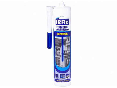 Герметик силиконовый универсальный, Белый IRFIX, 310 ml IRFIX