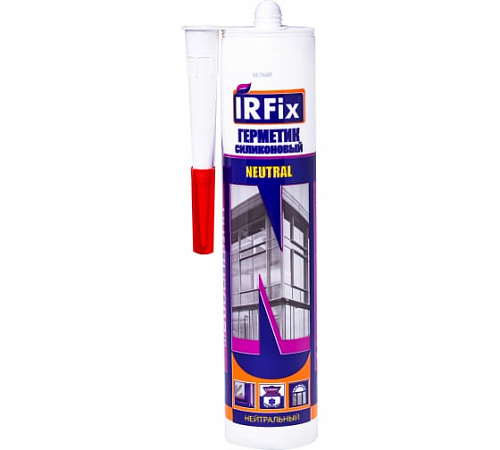 Герметик силиконовый нейтральный, Белый IRFIX (310мл) IRFIX