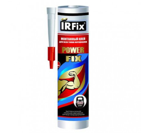 Клей монтажный POWER FIX (MS) белый, (мс-полимер) IRFIX 290мл IRFIX