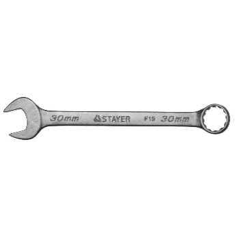 Ключ комбинированный 30 мм хромированный STAYER, 27085-30