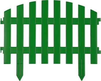 Забор декоративный, 28x300см, зеленый, GRINDA АР ДЕКО,422203-G