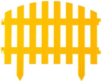 Забор декоративный, 28x300см, желтый, GRINDA АР ДЕКО,422203-Y