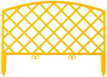Забор декоративный, 24x320см, желтый, GRINDA ПЛЕТЕНЬ,422207-Y