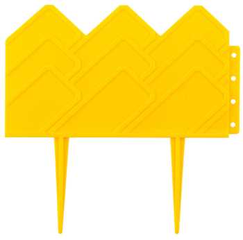 Бордюр декоративный для клумб, 14х310см, желтый,GRINDA,422221-Y