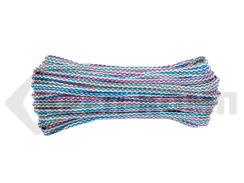 Веревка 5 мм, полипропиленовая вязанная, цветная (20 м) ЭБИС