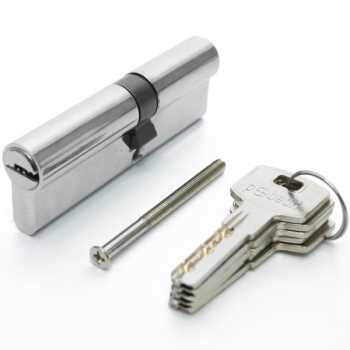 Цилиндр. механизм, ключ-ключ,цвет:серебро,50x40 мм Pobedit
