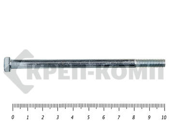 Болты DIN 931, с неполной резьбой, цинк, 6х 100 мм, пр.8.8 (2.0кг/103)