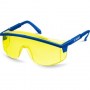 Защитные жёлтые очки, линза увеличенного размера, открытого типа ЗУБР ПРОТОН 110482