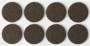 Накладки на мебельные ножки, самоклеящиеся, фетровые, коричневые, круглые - диаметр 25 мм, 8 шт, STAYER COMFORT, 40910-25