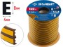 ЗУБР E-профиль, размер 9 х 4мм, коричневый, 150м, самоклеящийся резиновый уплотнитель (40931-150)