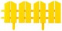 Бордюр декоративный, 16х300см, желтый, GRINDA ЛЕТНИЙ САД,422225-Y
