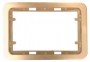 Панель СВЕТОЗАР ГАММА накладная для двойных розеток, цвет золотой металлик, 1 гнездо, SV-54145-2-GM, SV-54145-2-GM