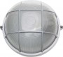 Светильник уличный СВЕТОЗАР влагозащищенный с решеткой, круг, цвет белый, 60Вт, SV-57255-W