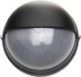 Светильник уличный СВЕТОЗАР влагозащищенный с верхним защитным кожухом, круг, цвет черный, 100Вт, SV-57263-B