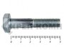 Болты DIN 931, с неполной резьбой, цинк, 10х 50 мм пр.8.8 (59 шт/2.5)