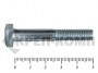 Болты DIN 931, с неполной резьбой, цинк, 8х 50 мм пр.8.8 (25 кг/999)