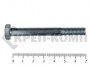 Болты DIN 931, с неполной резьбой, цинк, 8х 70 мм пр.8.8 (75 шт/2.5)