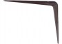 Кронштейн угловой с ребром, 250 х 300 мм, коричневый Сибртех 94027