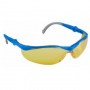 Желтые, очки защитные открытого типа, двухкомпонентные дужки. ЗУБР Спектр 3, 110316