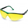 Защитные жёлтые очки, стекло-моноблок с покрытием устойчивым к истиранию и запотеванию, открытого типа KRAFTOOL BASIC 110318