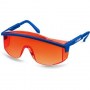 Защитные красные очки, линза увеличенного размера, открытого типа ЗУБР ПРОТОН 110483