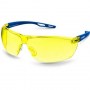 Защитные жёлтые очки, сферические линзы устойчивые к запотеванию, открытого типа ЗУБР БОЛИД 110486