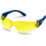 Облегчённые жёлтые защитные очки, линза устойчивая к царапинам и запотеванию, открытого типа ЗУБР БАРЬЕР 110488