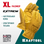 KRAFTOOL EXTREM от мех. воздействий, XL, кожаные перчатки 1136-XL