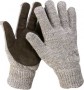 ЗУБР ПОЛЮС, размер S-M, перчатки утепленные, с флисовой подкладкой и спилковым наладонником., 11468-S