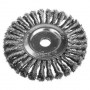 Щетка дисковая для УШМ, плетеные пучки стальной проволоки 0,5мм, 175х22мм ЗУБР ЭКСПЕРТ, 35190-175_z01