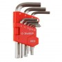 Ключи шестигранные короткие HEX 1,5-10 мм набор 9 шт ЗУБР, 27460-1_z02