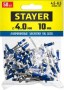 Алюминиевые заклепки Color-FIX, 4.0 х 10 мм, RAL 5005 синий насыщенный, 50 шт., STAYER Professional