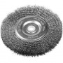Щетка крацовка дисковая для точильно шлифовального станка 150х12,7 мм стальная ЗУБР, 35185-150_z01