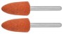 Конус абразивный шлифовальный на шпильке, P 120, d 9,5x19,0х3,2 мм, L 45мм, 2шт, ЗУБР,35912