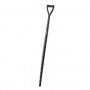 Черенок пластиковый морозостойкий для снеговых лопат, с рукояткой, длина -1160 мм, цвет - черный.СИБИН, 39432