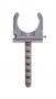Скоба-держатель для металлопластиковых труб, в комплекте с дюбелем, 20 мм, 6 шт, ЗУБР, 4-44956-20