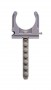 Скоба-держатель для металлопластиковых труб, в комплекте с дюбелем, 32 мм, 4 шт, ЗУБР