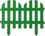 Забор декоративный, 28x300см, зеленый, GRINDA ПАЛИСАДНИК,422205-G