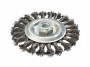 Щетка-крацовка для УШМ,дисковая,крученная проволока,диаметр 200мм,посадочный диаметр 22,2 мм Hobbi/Remocolor