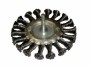 Щетка-крацовка со шпилькой для дрели, круглая, крученная проволока, диаметр 75 мм (шт.) Hobbi