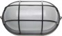 Светильник уличный СВЕТОЗАР влагозащищенный с решеткой, овал, цвет черный, 100Вт, SV-57207-B