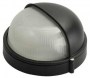 Светильник уличный СВЕТОЗАР влагозащищенный с верхним защитным кожухом, круг, цвет черный, 60Вт, SV-57261-B