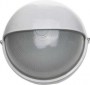 Светильник уличный СВЕТОЗАР влагозащищенный с верхним защитным кожухом, круг, цвет белый, 100Вт, SV-57263-W