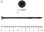 Саморез черный универсал гипсокартон-металл 4,8х102 (1500 шт)