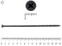 Саморез черный универсал гипсокартон-металл 4,8х152 (1200 шт)