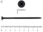 Саморез черный универсал гипсокартон-металл 4,2х89 Фасовка (100 шт)