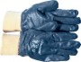 Перчатки X/Б МБС, двойной нитриловый облив, синие, манжет