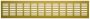 Решетка переточная алюминиевая с анодированным покрытием 480x100, Сhampagne 4810DP Al Сhampagne