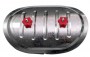 Лючок CAD 250х150/D315 мм (Red) для круглых воздуховодов, ревизионный накладной
